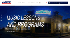 Desktop Screenshot of anthemschoolofmusic.com