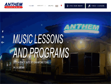 Tablet Screenshot of anthemschoolofmusic.com